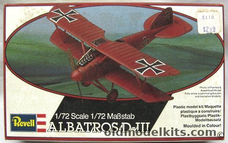 Revell 1/72 Albatros D-III, H4110 plastic model kit